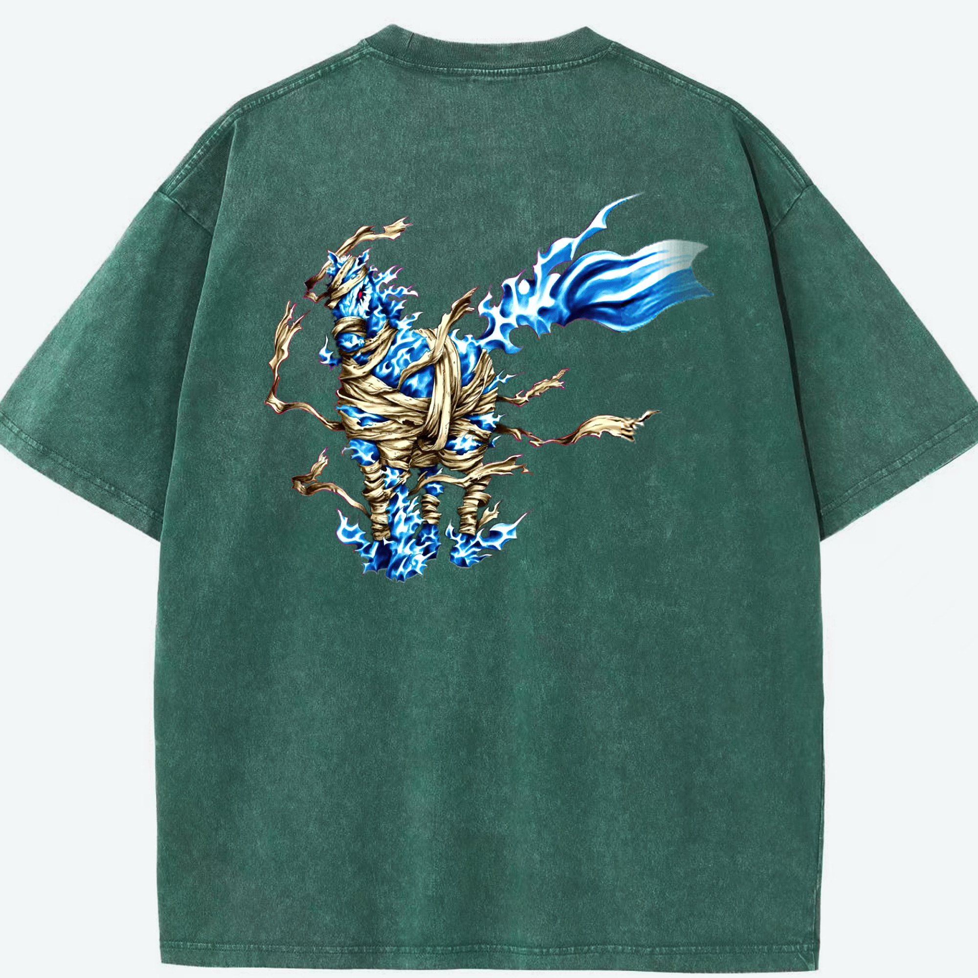 （画像用） 遊☆戯☆王 Yu-Gi-Oh! 綿100% ヴィンテージ風 半袖Tシャツ（背面プリント）